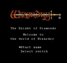 Wizardry: Knight of Diamonds Second Scenario screenshot 2 for NES
